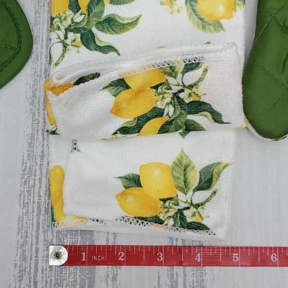 5Pc- Kitchen Set Lemon NWT - Picture 7 of 8